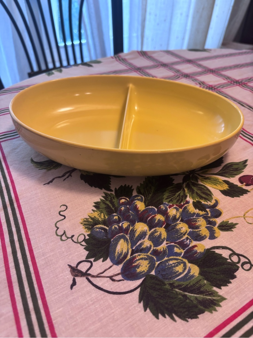 MCM Yellow Divided Serving Dish - Watertown Lifetime Ware